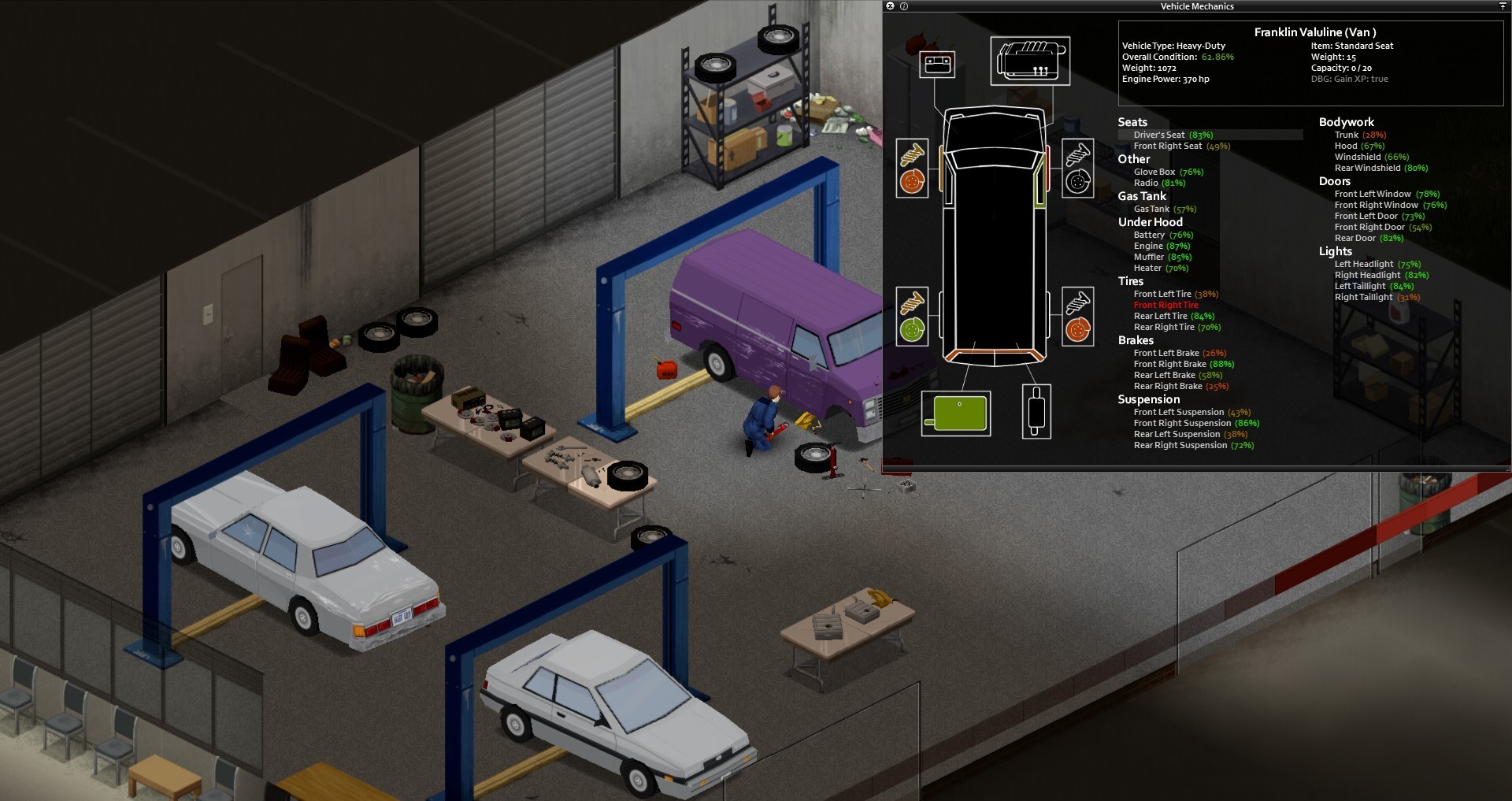 Météo, saisons et érosion sur un serveur Project Zomboid