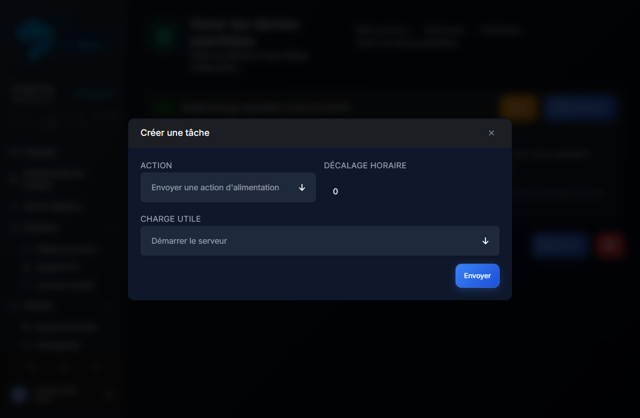 Modal Créer une tâche